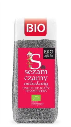 SEZAM CZARNY NIEŁUSKANY BIO 200 g - EKO ALFABET