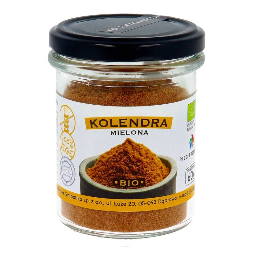 Kolendra mielona BIO 60 g - Pięć Przemian