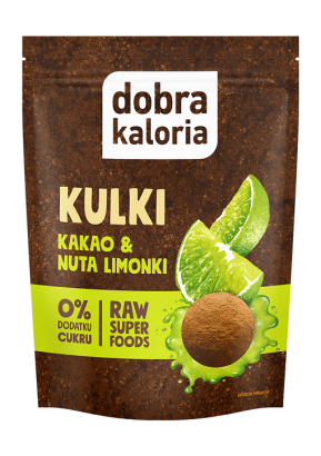 KULKI DAKTYLOWE KAKAO & NUTA LIMONKI 0% DODATKU CUKRU 58 g - DOBRA KALORIA