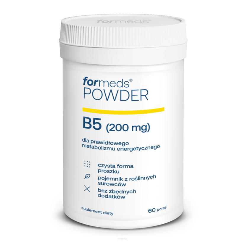 POWDER B5 Witamina B5 200mg proszek 42 g Formeds