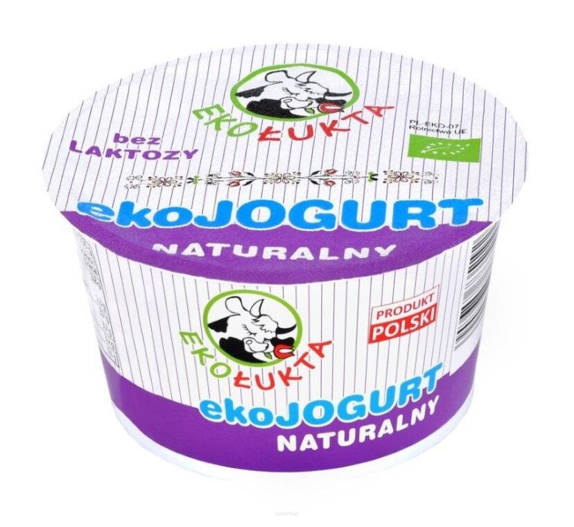 JOGURT NATURALNY BEZ LAKTOZY BIO 180 g - EKO ŁUKTA