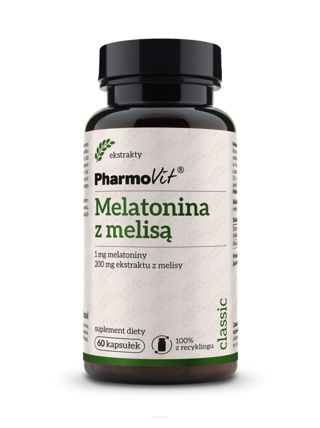 Melatonina z melisą 60 kaps | Classic Pharmovit