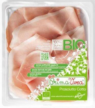 SZYNKA GOTOWANA PROSCIUTTO COTTO PLASTRY BEZGLUTENOWA BIO 100 g - PRIMAVERA