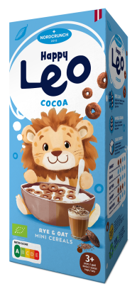 KÓŁKA ZBOŻOWE KAKAOWE DLA DZIECI BIO 150 g - NORDCRUNCH (HAPPY LEO)