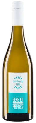 WINO BEZALKOHOLOWE CHARDONNAY BIAŁE PÓŁSŁODKIE 750 ml - GENS ET PIERRES