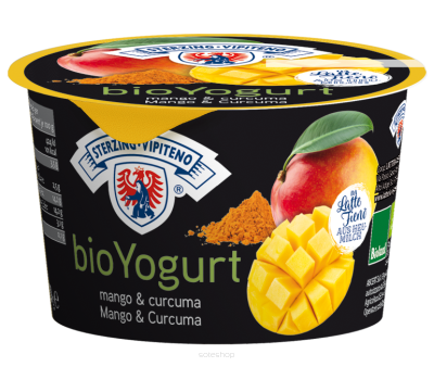 JOGURT MANGO - KURKUMA Z MLEKA SIENNEGO BIO 250 g - STERZING-VIPITENO