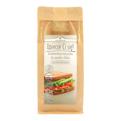 Mieszanka chleba bezglutenowego białkowego 420 g - Pięć Przemian