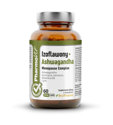 Izoflawony + Ashwagandha Menopause Complex 60 vege kaps | Clean Label Pharmovit