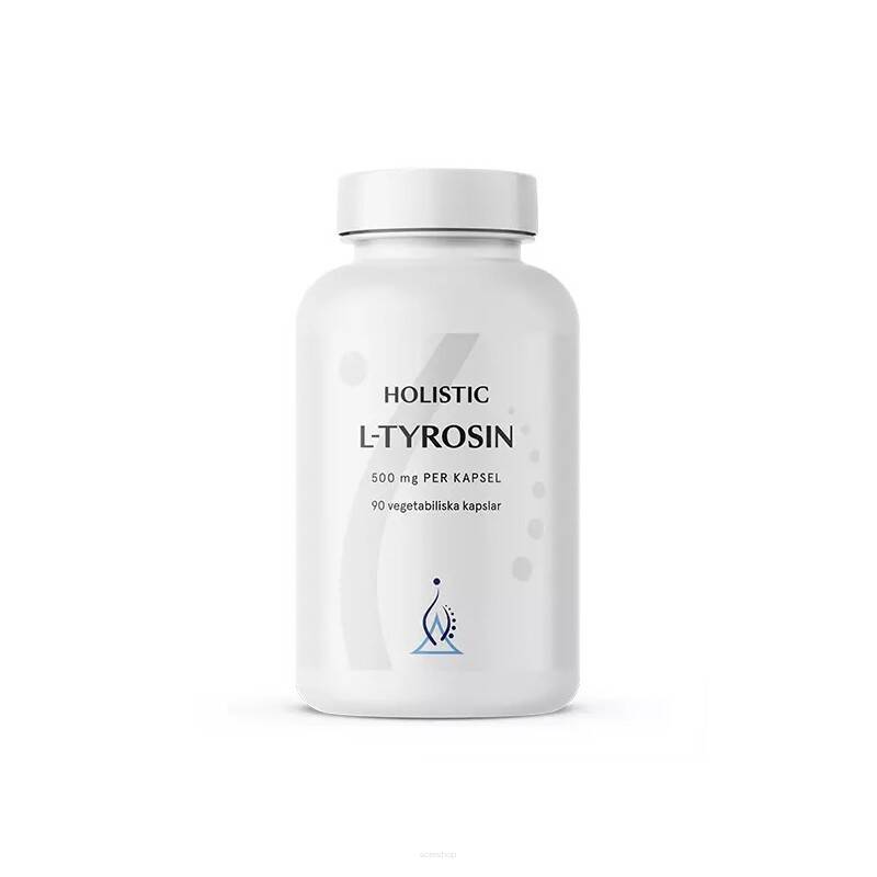 L- Tyrozyna aminokwas składnik białek 500 mg 90 kaps. - Holistic