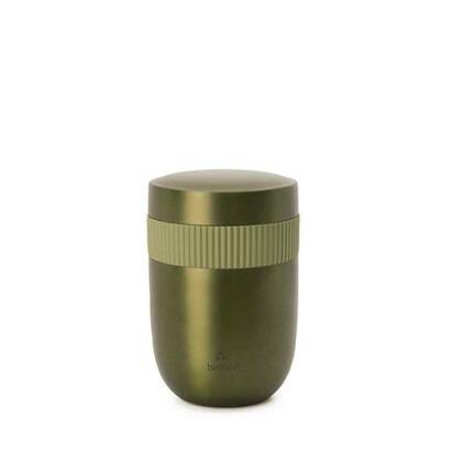 LUNCHPOT ZE STALI NIERDZEWNEJ DWUCZĘŚCIOWY KHAKI 420 ml + 200 ml - CHIC-MIC