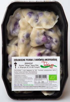 PIEROGI Z BORÓWKĄ AMERYKAŃSKĄ BIO 400 g - KARCZMA TABIAGO (NA ZAMÓWIENIE)