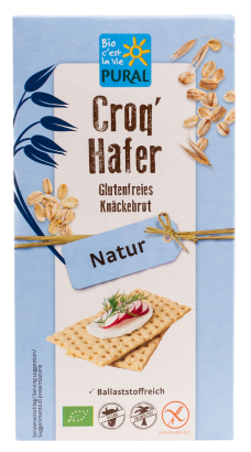 PIECZYWO CHRUPKIE BŁONNIKOWE OWSIANE BEZGLUTENOWE BIO 160 g - PURAL