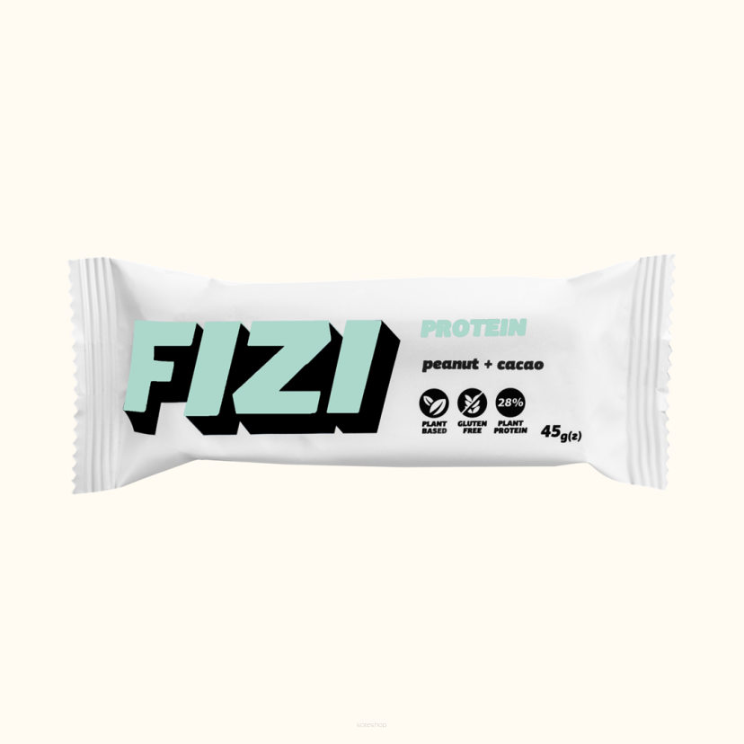 Baton proteinowy w polewie czekoladowej peanut cacao 45 g - Fizi