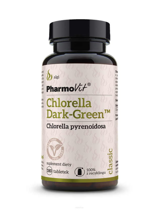 Chlorella DARK-GREEN™ 180 tabl vege | Classic Pharmovit