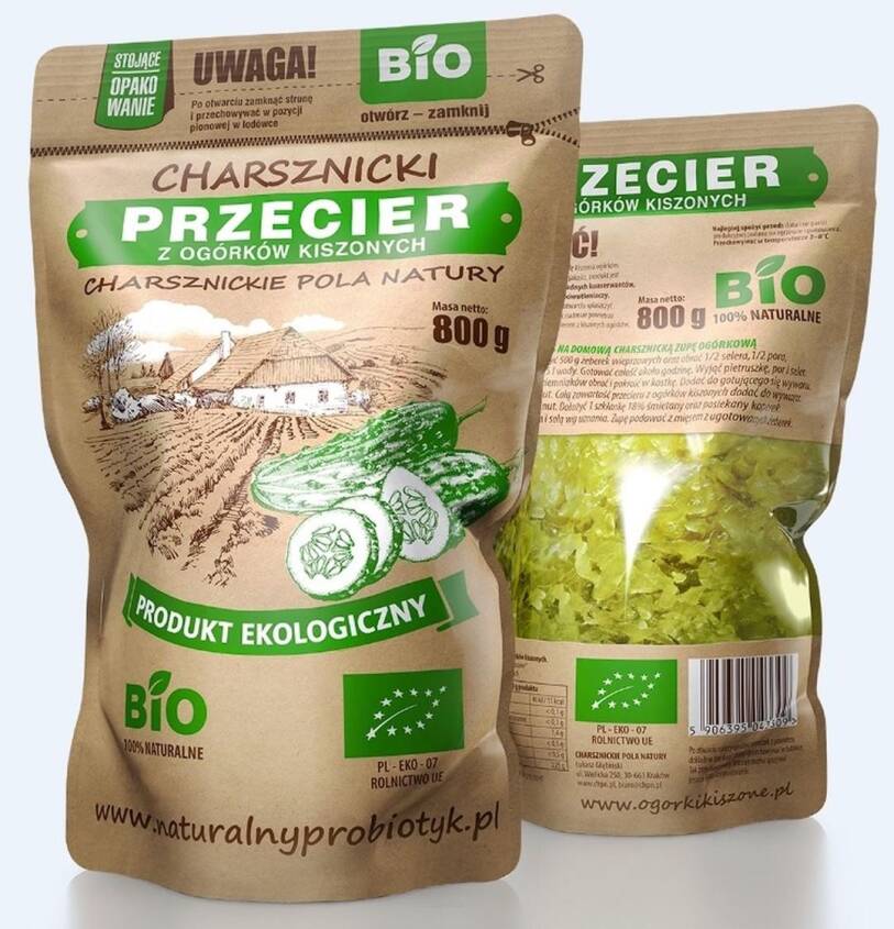 Przecier z ogórków kiszonych BIO 800 g