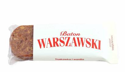Baton Warszawski - truskawka z wanilią 60 g - Baton Warszawski