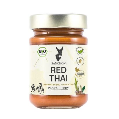 PASTA CURRY RED THAI BEZGLUTENOWA BIO 190 g -  SANCHON