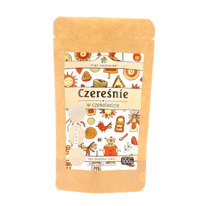 Czereśnie suszone w czekoladzie 100 g - Pięć Przemian
