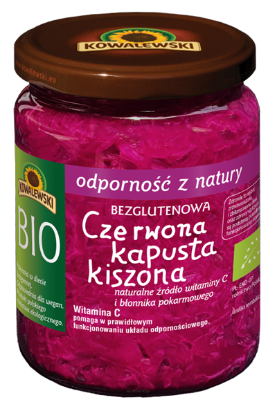 KAPUSTA KISZONA CZERWONA BEZGLUTENOWA BIO 400 g - KOWALEWSKI