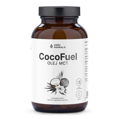 Coco Fuel, Olej MCT 2000 mg, softgel 100 szt. - Aura Herbals