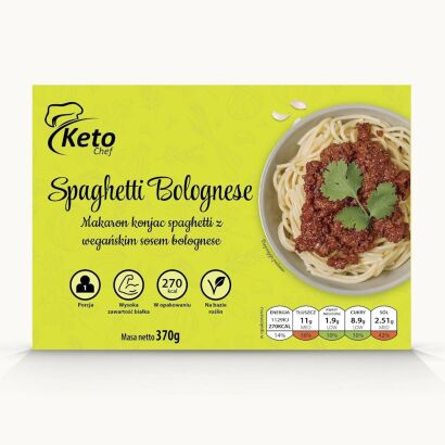 DANIE GOTOWE KONJAC - SPAGHETTI BOLOGNESE 370 g - KETO CHEF