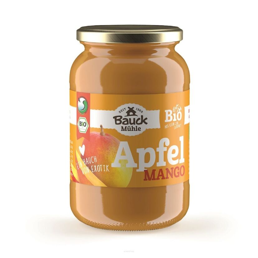 MUS JABŁKO - MANGO BEZ DODATKU CUKRÓW BIO 360 g - BAUCK MUHLE