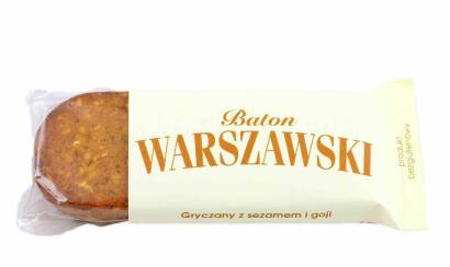 Baton Warszawski - gryczany z sezamem i goji 60 g - Baton Warszawski