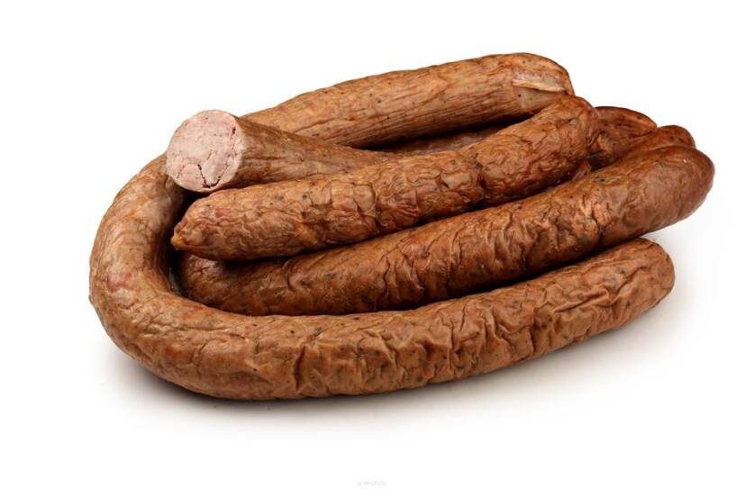 KIEŁBASA Z ROZTOCZAŃSKIEJ WĘDZARNI BIO (około 0,45 kg) - WASĄG (NA ZAMÓWIENIE)