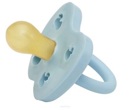 Kauczukowy smoczek okrągły korony 0-3 miesięcy