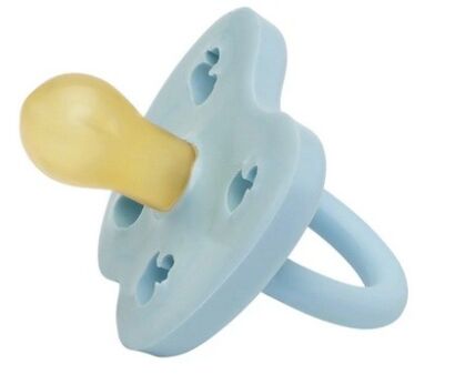 Kauczukowy smoczek okrągły korony 0-3 miesięcy