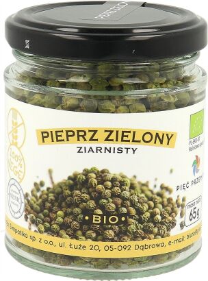 Pieprz zielony ziarnisty BIO 65 g - Pięć Przemian