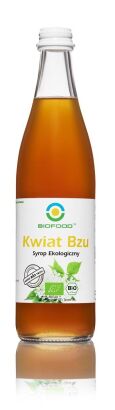 SYROP Z KWIATÓW CZARNEGO BZU BEZGLUTENOWY BIO 500 ml - BIO FOOD