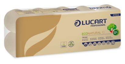 Papier ekologiczny toaletowy econatural, 100% celuloza, 2 warstwy, 10 rolek,