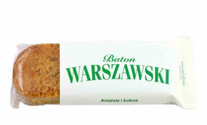 Baton Warszawski - ananas i kokos 50 g - Baton Warszawski