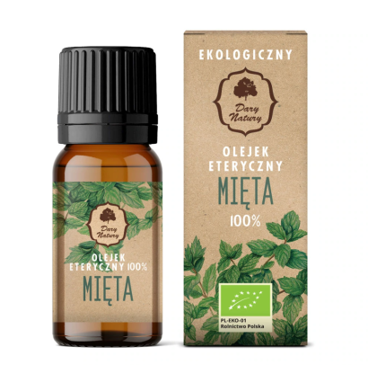 OLEJEK ETERYCZNY MIĘTA PIEPRZOWA BIO 10 ml - DARY NATURY
