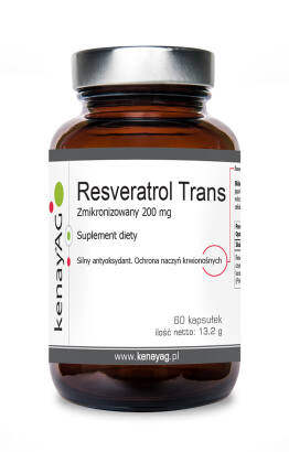 RESVERATROL TRANS ZMIKRONIZOWANY 200 mg 60 kaps. - KenayAg