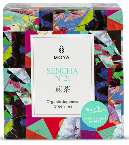 HERBATA ZIELONA SENCHA JAPOŃSKA BIO (15 x 1,5 g) 22,5 g - MOYA MATCHA