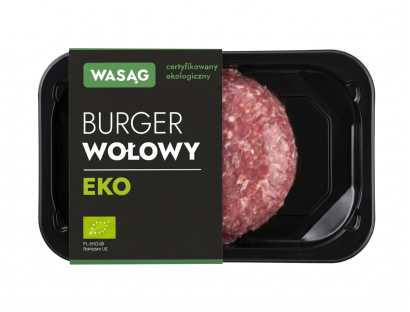 BURGER WOŁOWY SUROWY BIO 160 g - WASĄG (NA ZAMÓWIENIE)