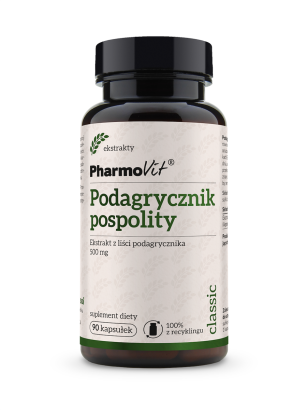 Podagrycznik pospolity Ekstrakt z liści podagrycznika 450 mg 90 kaps | Classic Pharmovit