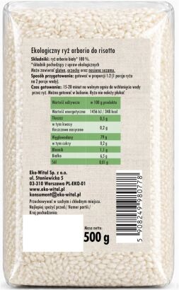 Ryż arborio RISOTTO biały BIO 500g