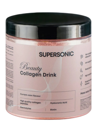 Collagen Beauty Drink porzeczka mięta 185 g - Supersonic