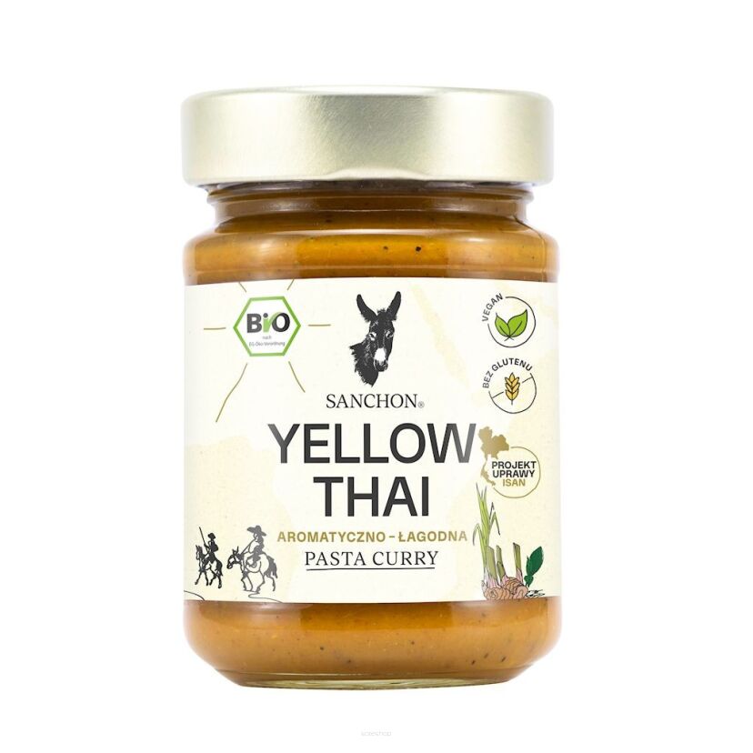 PASTA CURRY YELLOW THAI BEZGLUTENOWA BIO 190 g -  SANCHON