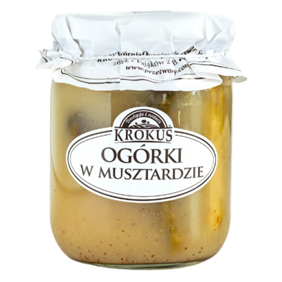 OGÓRKI KONSERWOWE W MUSZTARDZIE 500 g (250 g) - KROKUS