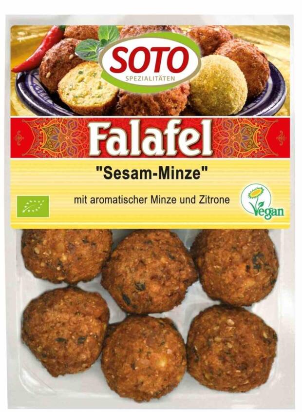 Wegańskie falafele z miętą i sezamem BIO 220g