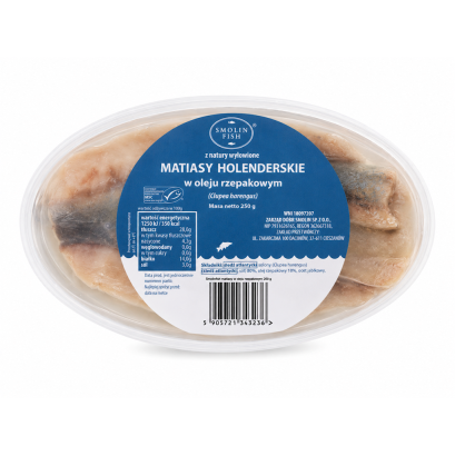 MATIAS MSC W OLEJU RZEPAKOWYM 250 g - SMOLIN FISH (NA ZAMÓWIENIE)