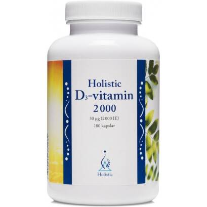 D-vitamin 50 µg (2000 IU) 180 kaps.-Holistic
