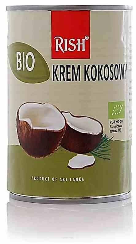 Krem kokosowy 17% tłuszczu ( mleczko kokosowe ) BIO 400 ml