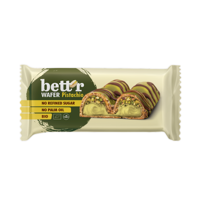 WAFELEK Z KREMEM PISTACJOWYM BIO 34 g - BETT'R