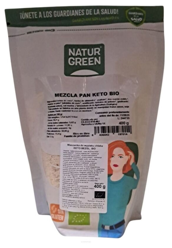 Mieszanka do wypieku chleba KETO BEZGL. BIO 400 g