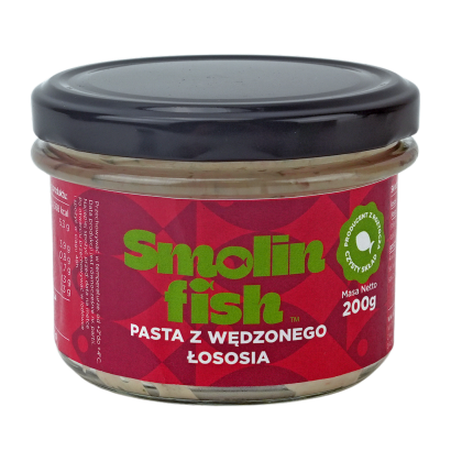 PASTA Z ŁOSOSIA WĘDZONEGO BEZGLUTENOWA 200 g - SMOLIN FISH (NA ZAMÓWIENIE)